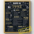 30th Birthday Party Decorations Framed 1992 Poster Supplies Anniversary Card Gifts for Men & Women Turning 30 Years Old - Black(Back in 1992)