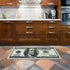 Ottomanson Siesta Collection $100 Bills Design Runner Rug, 22" x 53", Green Multicolor