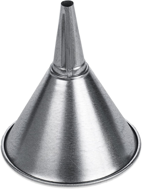 WirthCo 94471 Funnel King 1 quart, 6" Center Spout Funnel with Removable Brass Strainer Screen., Galvanized, General Purpose