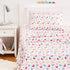 Amazon Basics Kids Butterfly Friends Soft, Easy-Wash Microfiber Sheet Set - Twin, Multi-Color Butterflies