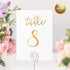 Gold Wedding Table Numbers Cards (1-30 + Head Table) 4x6" Double Sided Modern Calligraphy Foil Design Best for Receptions, Banquets, Caf©s, Restaurants & Parties by Merry Expressions