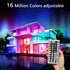 DAYBETTER Led Lights 30ft, Led Strip Lights with Remote and Power Supply Flexible, RGB Color Changing Led Lights for Bedroom Kitchen Home Party