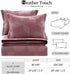 Heather Touch Waffle Duvet Cover Set Queen Size for Spring 3pcs Warm Textured Geometric Cotton Blend Comforter Cover Decorative Soft Bedding Set 90x90inches