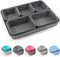 Newthinking Felt Drawer Organizer Tray, 8 Pack Shallow Desk Drawer Organizer, Save Desk Space Dividers Box for Office Gadgets and Jewelry Storage (Dark Gray)