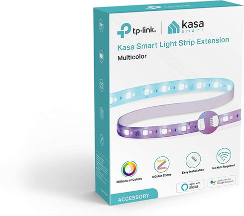 Kasa Smart LED Light Strip Extension KL430E, 16 Color Zones RGBIC, 3.3ft Wi-Fi LED Lights Work with Alexa, Google Home &IFTTT, No Hub Required