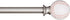 Amazon Basics Decorative 5/8" Curtain Rod with Baseball Finials, 86"-120"