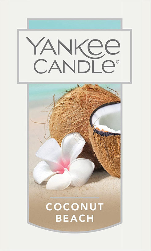 Yankee Candle Large Jar Candle, Coconut Beach, 1535315, White