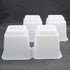 HomeRoots Bed Risers Set of 8 Heavy Duty Plastic 3, 5 or 8 Inch Adjustable Risers for Bed, Furniture Sofa, Table, and Chair - White