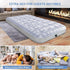 Giftway Twin Size Inflatable Air Mattress for Camping - Upgraded Height 9" Inflatable Mattress Foldable Air Bed with Waterproof Flocked Top - Portable Blow up Air Bed for Home/Travel/Housewarming Gift