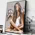 Angels Canvas Wall Art Angel Wall Decor Angel Wings Poster Angel Canvas Art - And In Her I See - Angel Feather Ground Wings Decor Paintings on The Wall Posters for Living Room UNFRAMED 16x24in