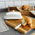 Sweese 307.101 Porcelain Butter Dish with Lid, Perfect for East West Coast Butter, White