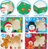 Funnlot Christmas Cookie Boxes Christmas Treats Container With Window 20PCS Christmas Treat Cookie Holiday Candy Box Christmas Baking Boxes Reindeer Santa Snowman Gingerbread Cookie Boxes