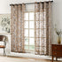 Top Finel Floral Sheer Curtains 72 Inches Long for Living Room Bedroom Grommet Voile Window Curtains, 2 Panels, Brown