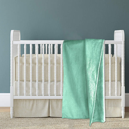 Baby Blanket Flannel, Cozy Throw Blankets for Newborn Infant and Toddler, Super Soft and Warm Receiving Baby Blanket for Crib Stroller (Green 4050")