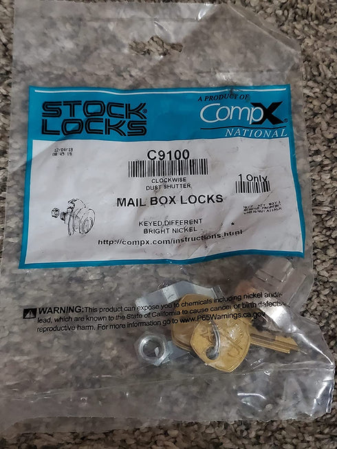 CompX USPS-L-1172C National Mailbox Lock C9100 (Lock with 3-Keys)