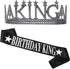 Birthday King sash and King's Crown, Birthday Gifts for Men's Birthday Party Decoration ?Black?