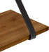 Kate and Laurel Soloman Rustic Wooden Shelves, 18 inch Set of 2, Rustic Brown and Black, Modern Farmhouse-Inspired Wall Storage