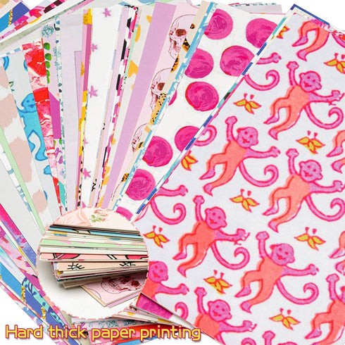 ECTY 50PCS Preppy Aesthetic Pictures Wall Collage Kit, Retro Style Photo Collections Collage Dorm Decorations for Teens and Young Adults, Wall Prints Kit, Small Posters for Room Bedroom Aesthetic