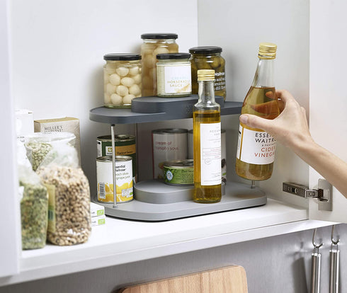 Joseph Joseph CupboardStore Rotating Organizer, Large, Grey