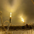 Yirunfa Christmas String Lights 50 Warm White LED T5 Xmas Light 17FT, 120V UL, White Wire Connectable for Outdoor and Indoor Decorations, Wedding, Tree, Garden, Bedroom