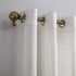 No. 918 Erica Crushed Sheer Voile Grommet Curtain Panel, 51" x 95", Eggshell