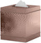 nu steel, Part Accessory Set Hudson Copper Boutique Cover Stainless Steel Square Facial Tissue Box Holder for Bathroom Vanity Countertops,Bedroom Dressers, 5" L x 5" W x 6" H
