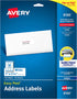 Avery Easy Peel Printable Address Labels with Sure Feed, 1" x 2-5/8", White, 750 Blank Mailing Labels (08160)