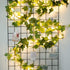 2 Pack 6 Ft. Ivy String Lights Battery Operated Artificial Ivy Lights 72 LED Vine Lights Bedroom Vines Lights for Wall Room Window Wedding Indoor Party Festival Decor ( Warm White)