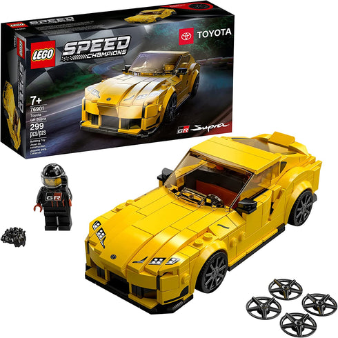 LEGO Speed Champions Toyota GR Supra 76901 Building Toy Set for Kids, Boys, and Girls Ages 7+ (299 Pieces)