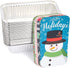 Holiday Loaf Pans with Lids, Aluminum Foil Baking Tins (8.5 x 2.5 x 4.5 In, 50 Pack)
