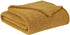 Brooklyn Loom Marshmallow Sherpa Bed Blanket, Full/Queen, Mustard