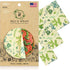 Bee's Wrap - Vegan 3 Pack - Made in USA with Certified Organic Cotton - Plastic and Silicone Free - Reusable Plant-Based Food Wraps - 3 Pieces (S, M, L)