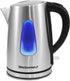 Elite Gourmet EKT-1271 Ultimate 1.7 Liter Electric Kettle Stainless Steel Design & Cordless 360° Base, Stylish Blue LED Interior, Handy Auto Shut-Off Function Quickly Boil Water For Tea & More