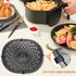 Upgraded Air Fryer Crisper Plate For PowerXL Gowise 7QT Air Fryers with Rubber Bumpers, Nonstick Coating Grill Pan Plate, Air Fryer Rack Replacement Parts Accessories, Dishwasher Safe