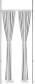 Umbra Anywhere Expandable Room Divider, Tension Curtain Rod, Damage Free, 36 to 66 Inches, Nickel