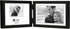 Malden International Designs Black Concept Wood Picture Frame, Double Horizontal, 2-4x6, Black