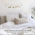 Moon Phase Wall Hanging Handmade Hammered Gold Metal 13 Moons 36" Garland, Boho Home Decor for Bedroom, Celestial Art Phases Bohemian Decoration Astrology Aesthetic for Above the Bed or Living Room