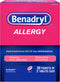 Benadryl Ultratabs Go Packs, Antihistamine Allergy Medicine Tablets with Diphenhydramine HCl, Convenient for Travel & On-The-Go Cold & Allergy Relief, 60 Packets of 2 Tablets