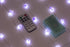 FLCSIed 10ft 40LED Decorative Amethyst LED String Lights Battery Operated with Remote 10 ft 40 LEDs Natural Crystal String Lights for Bedroom Party Indoor Birthday Wedding Decoration (40LEDS)