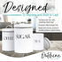 Outshine White Farmhouse Nesting Kitchen Canisters (Set of 3) | Kitchen Canister Set Perfect for Coffee, Tea, Sugar | Coffee Bar Accessories | Gift for Housewarming, Birthday, Wedding, Bridal Shower