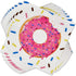 Donuts Party Supplies Tableware Set 24 9" Dinner Plates 24 7" Dessert Plate 24 9 Oz. Cups 50 Lunch Napkins for Doughnut Sprinkle Hanukkah Baby Shower Birthday Theme Disposable Paper Goods Decorations