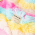 GONAAP Faux Fur Throw Blanket Decorative Super Soft Fuzzy Shaggy Luxurious Cozy Plush Fluffy Long Hair Comfy Microfiber Fleece Reversible for Coach Bed Chair Sofa ?Baby Rainbow 50"X60"?
