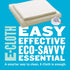 E-Cloth Shower Cleaning Kit, Reusable Microfiber Cleaning Cloth, Ideal Shower Cleaner for Glass, Tile, Ceramic, Bathroom and Bathtub, 100 Wash Guarantee, Ivory, 2 Cloth Set
