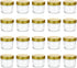 Encheng 4 oz Clear Glass Jars With Lids(Golden),Small Spice Jars For Herb,Jelly,Jams,Wide Mouth Mason Jars Canning Jars For Kitchen Storage 20 Pack ¦ ¦