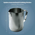 Update International 50 Oz Stainless Steel Frothing Pitcher, Silver (EP-50)