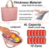 Weitars Lunch Bag For Women Girl,Small Lunch Bag Tote Thermal Cooler Bag Snacks Leakproof Insulated Lunch Purse College Work Picnic/ Hiking/ Beach/ Fishing/ Boating (Pink))