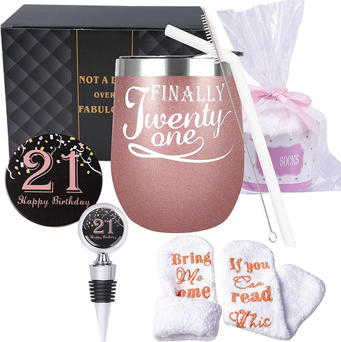 21st Birthday Gifts for Women, 21st Birthday Decorations for Women, Turning 21 Gifts for Women, 21 Birthday Tumbler, 21st Birthday, 21st Birthday Gifts, 21 and Fabulous Gifts for Women