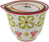 Creative Co-Op Floral Hand Stamped Stoneware Measuring Cups (Set of 4 Sizes/Designs)
