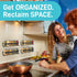 Ultimate Hostess Spice Rack Wall Mount - 4-Tier, Space-Saving Wall Spice Rack Organizer - Wall Mount Spice Rack Organizer for Spice Jars and Seasonings - Screw or Adhesive Hanging Spice Rack for Wall