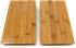 TJ Global Set of 2 Sashimi Sushi Bamboo Serving Geta Plates - Japanese Style Tableware Bamboo Sushi Board Cutting Tray (L8.2" x W4.7")